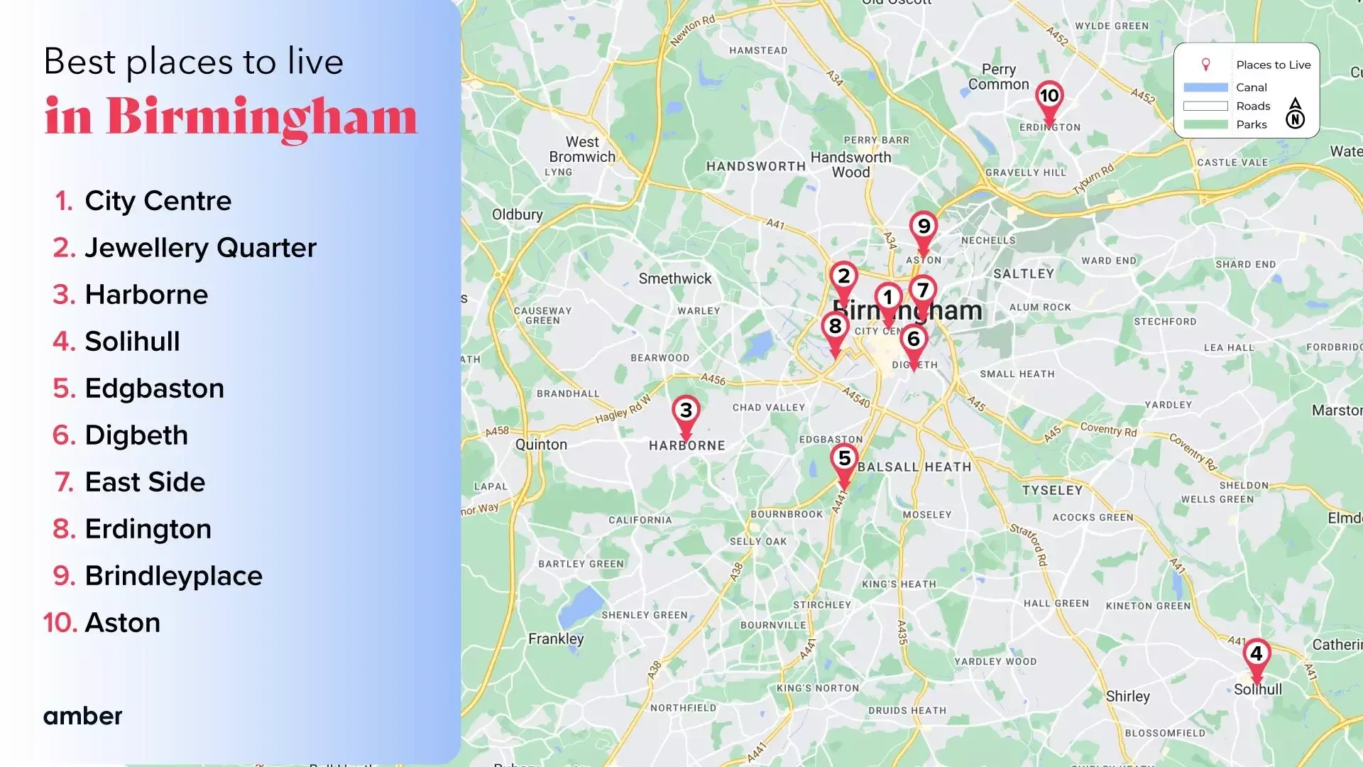 13 Best Places to Live in Birmingham Amber